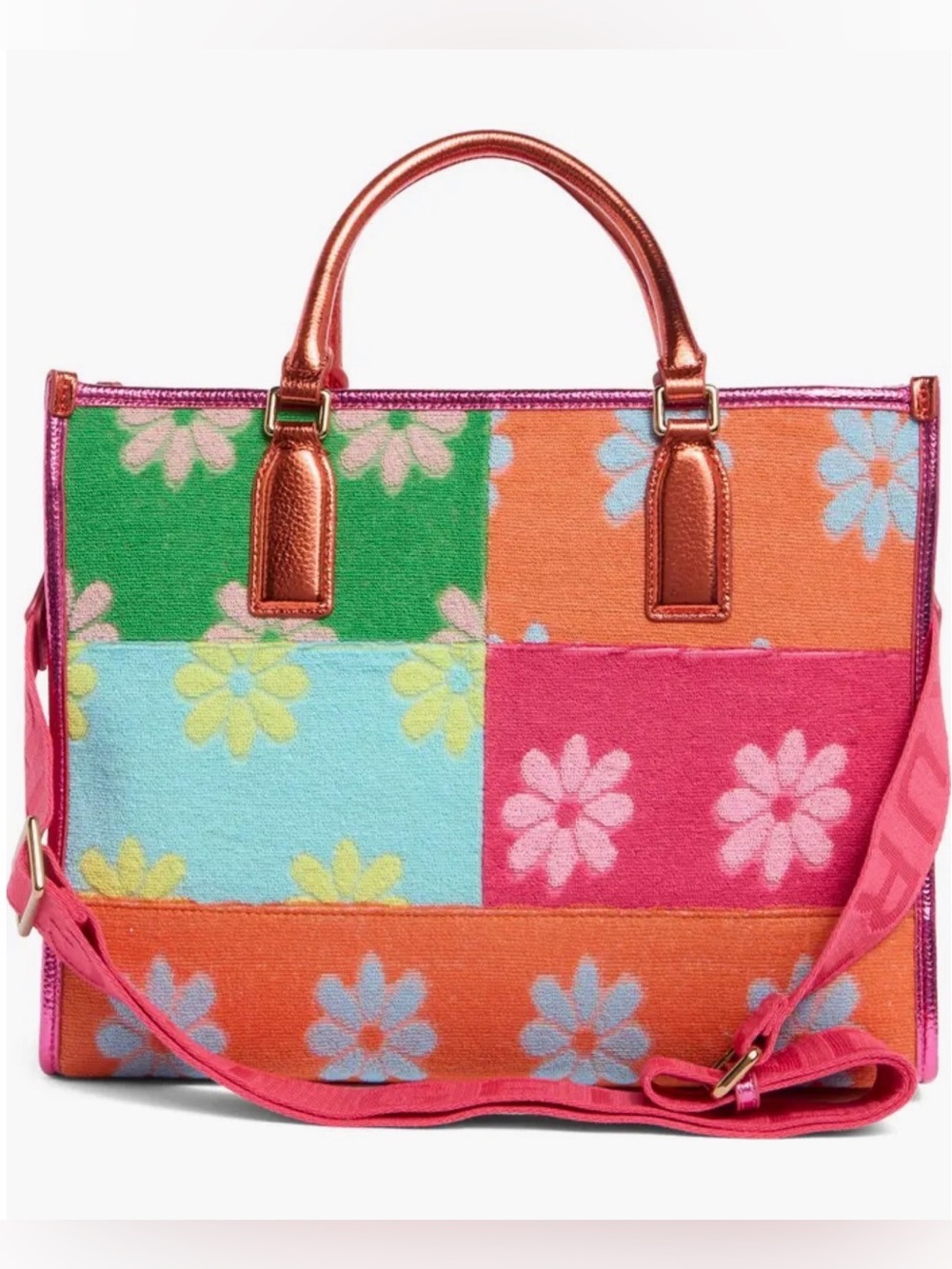 Kurt Geiger Chiswick Floral Tote Bag with dust bag - Picture 6 of 16